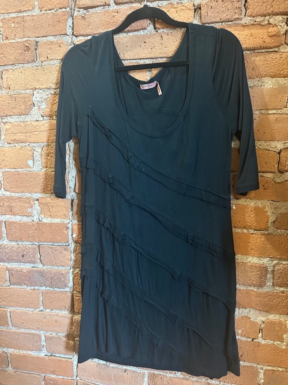 Juicy Couture Black Scoop Neck Tee